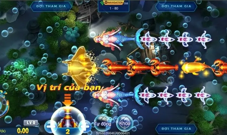 Giao diện chơi game Bắn Cá Royal Fishing tại K9WIN