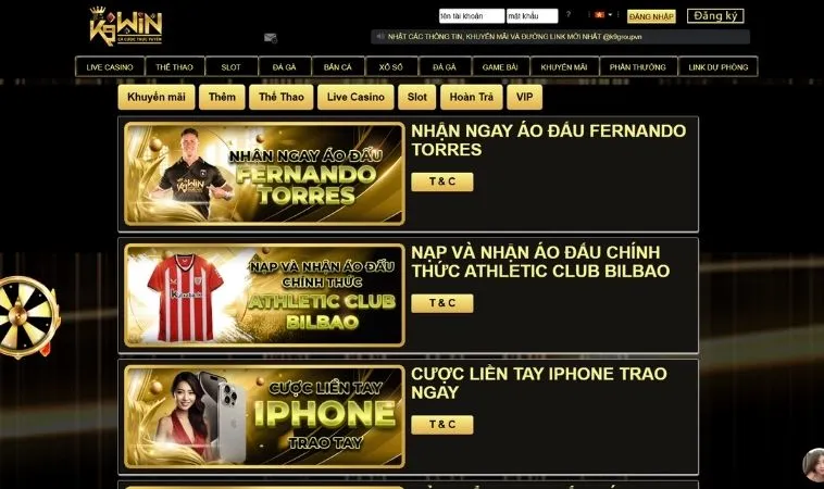 Khuyến Mãi Tại K9WIN: Cơ Hội Nhận Thưởng Hấp Dẫn Nhất 2025 1 Vô vàn các chương trình khuyến mãi K9WIN hấp dẫn tặng hội viên