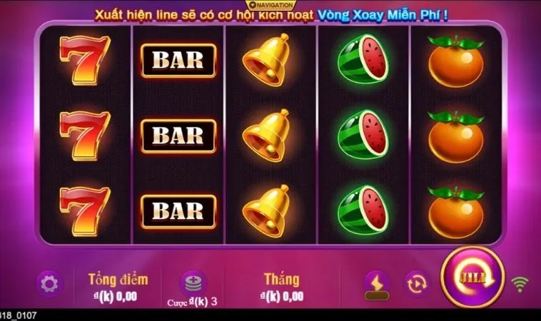 Giao diện chơi game Nổ Hũ Kim Cương tại K9WIN